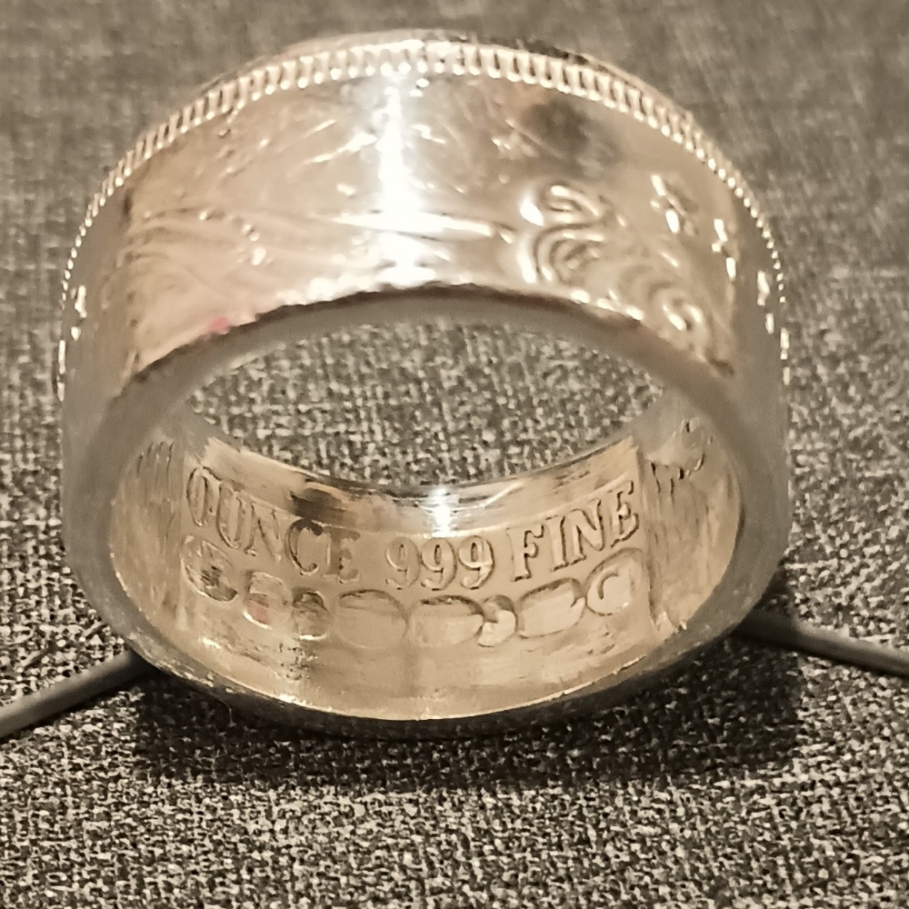 One Troy Ounce 999 Fine Silver Ring.